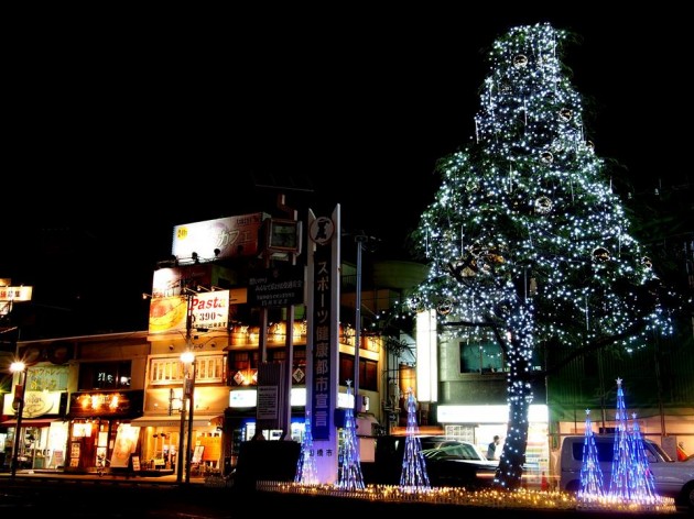 西船橋駅前のクリスマスツリー②